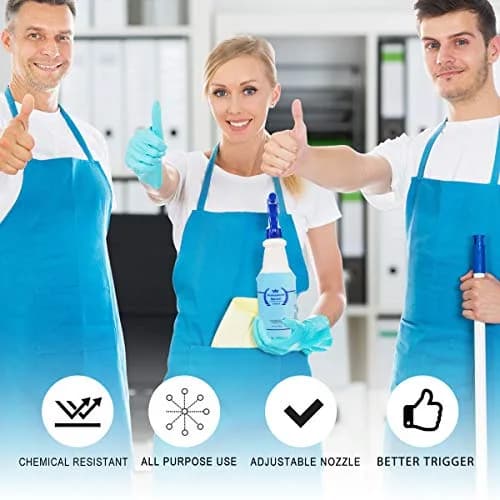 Uineko Plastic Spray Bottles 2 Pack, 32 Oz | Heavy Duty, Leak-Proof, Adjustable Nozzle thumbnail 5