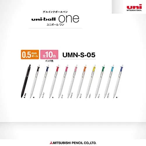 Mitsubishi Pencil Uni-ball One Gel Pen, Yellow, 0.5mm, 10-Pack | Smooth Ink Flow for Students & Office thumbnail 4
