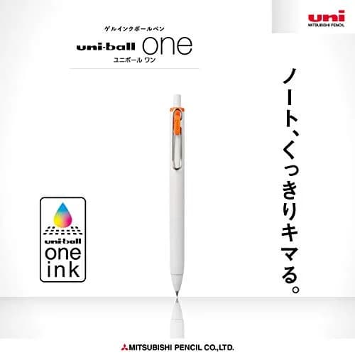 Mitsubishi Pencil Uni-ball One Gel Pen, Orange, 0.5mm, 10-Pack | Darker Ink for Memorable Writing thumbnail 2