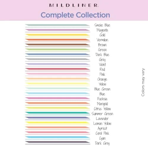 Zebra Pen Mildliner Assorted Colors Dual Tip Highlighter Set | 25-Pack, 1mm-4mm thumbnail 3