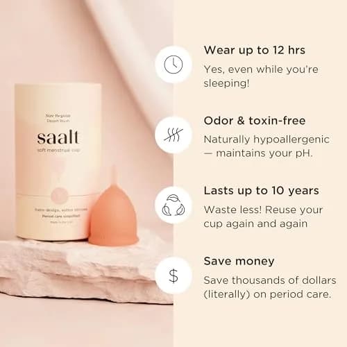 Saalt Menstrual Cup Small | Leak-Free Comfort for Women & Beginners (en_US) thumbnail 4