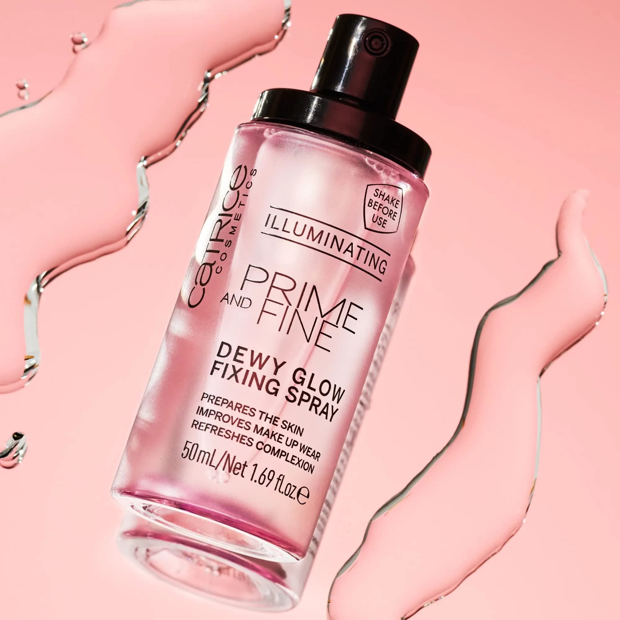 Catrice Cosmetics Prime & Fine Illuminating Dewy Glow Spray 150 ml (5.07 Fl Oz) | Vegan & Cruelty Free - view 6