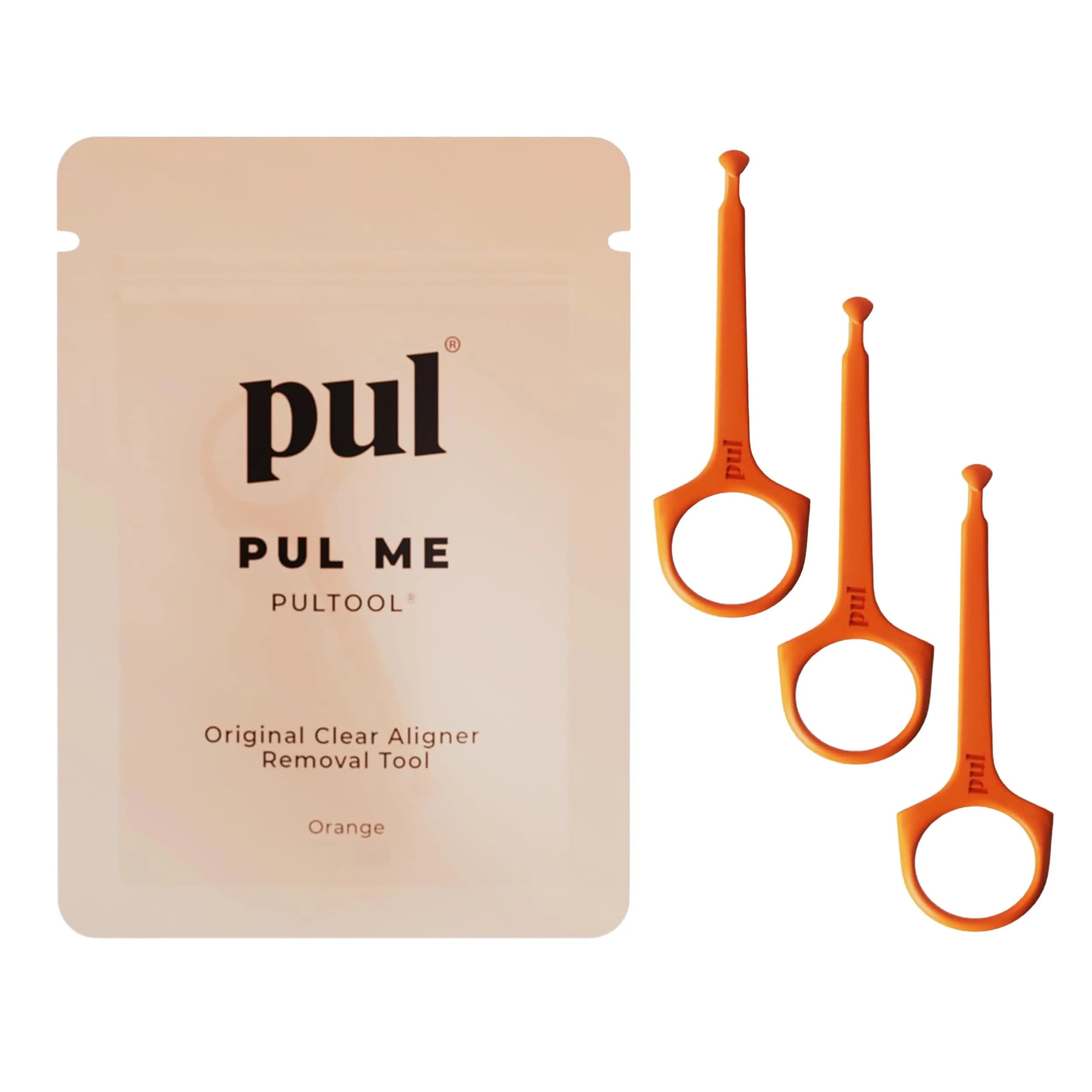 Pultool Orange Aligner Removal Tool - 3 Pack | Hygienic & Easy Orthodontic Accessory - main product image
