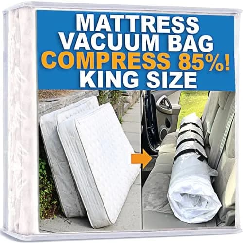 Homie King Size Vacuum Mattress Bag | Compresses Mattresses for Moving & Storage thumbnail 1