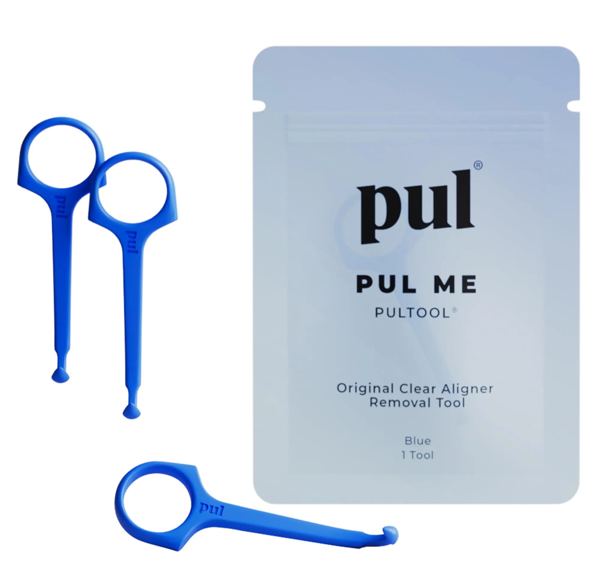 Pultool Aligner Removal Tool 3-Pack (Blue) | Easy & Hygienic Orthodontic Accessory - main product image