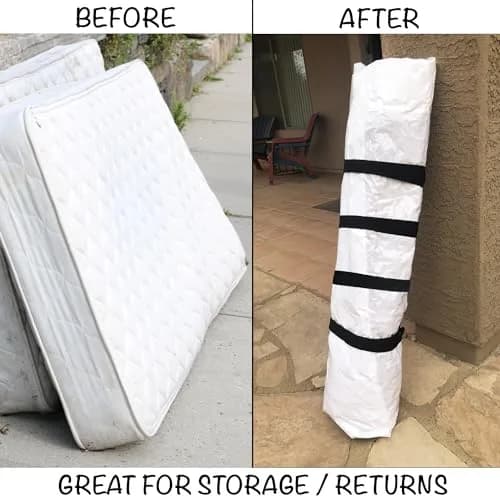 Homie Mattress Vacuum Bag for Moving, Vacuum Seal Mattress Bag Queen/Full/Full-XL | Reusable Compression Storage thumbnail 4