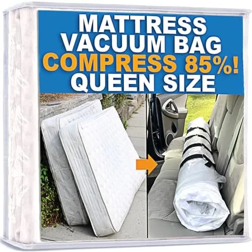 Homie Mattress Vacuum Bag for Moving, Vacuum Seal Mattress Bag Queen/Full/Full-XL | Reusable Compression Storage thumbnail 1