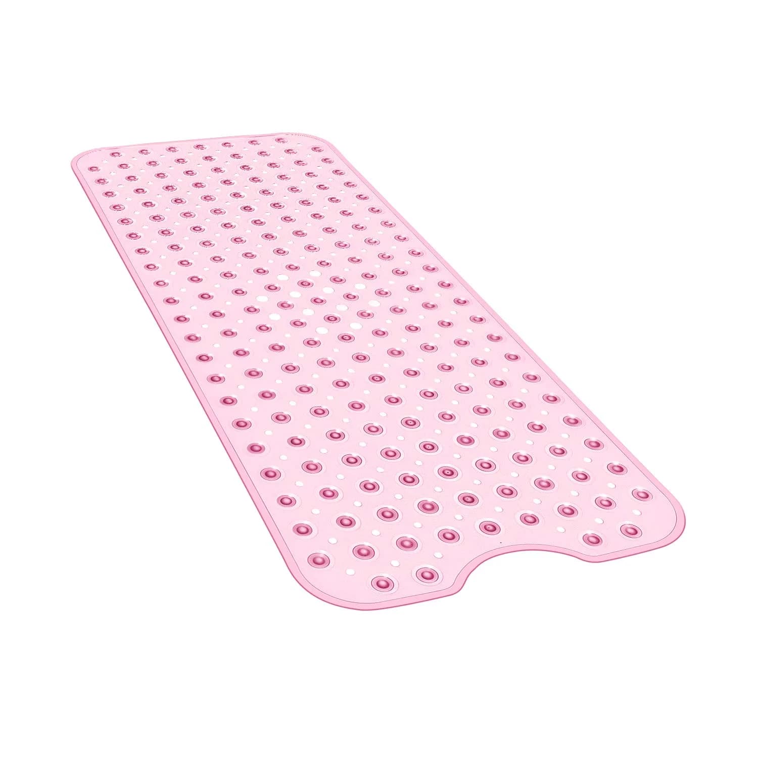 YINENN Bath and Shower Safety Mats 40x16 inch | Non Slip with Suction Cups for Bathroom, Extra Large, Machine Washable, Light Pink