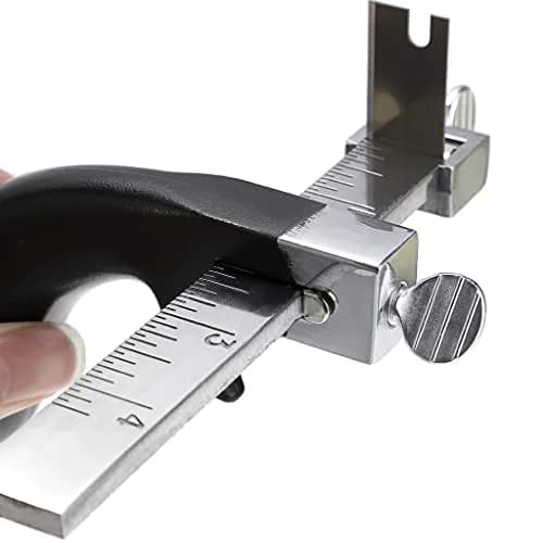 OwnMy Leather Strap Cutter with Aluminium Handle & 4-Inch Gauge Ruler | Precision Cutting Tool for DIY Leathercrafts thumbnail 6