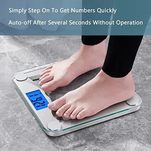 Vitafit Digital Bathroom Scale 11x11 in | 0.1lb Accuracy, 400lb Capacity, Tempered Glass thumbnail 7
