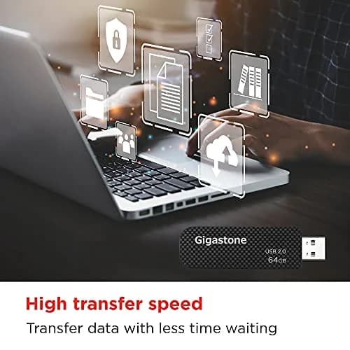 Gigastone V30 64GB USB 2.0 Flash Drive 5-Pack | Retractable, Durable & Reliable Performance thumbnail 4