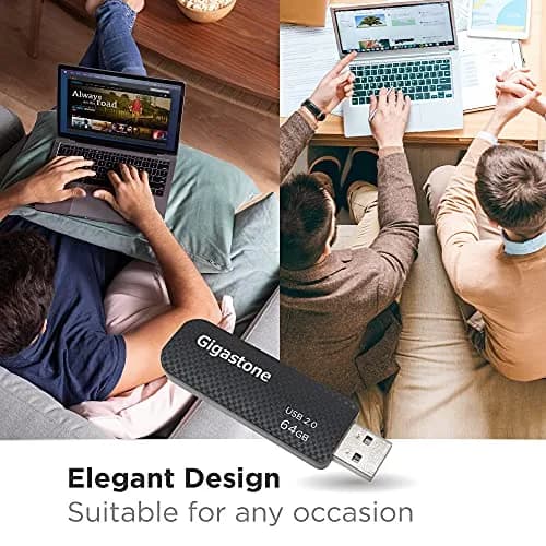 Gigastone V30 64GB USB 2.0 Flash Drive 5-Pack | Retractable, Durable & Reliable Performance thumbnail 2