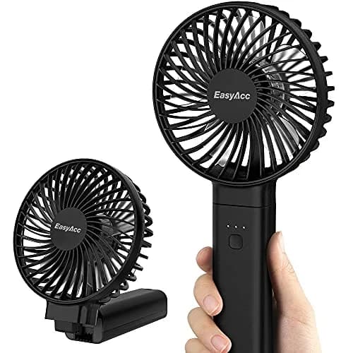 EasyAcc Portable Rechargeable Fan 213g (7.5oz) | 4-Speed Foldable Mini Fan for Travel & Office thumbnail 1