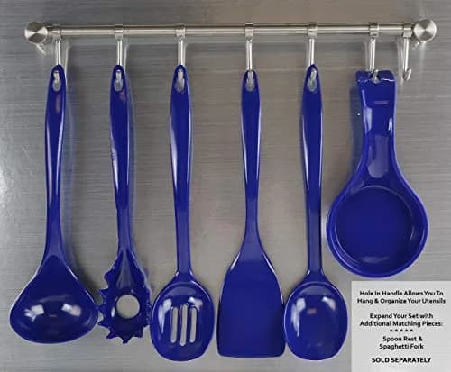 Reston Lloyd Melamine Spatula Turner Set of 6 | 27.9 cm (11 inch) Heat Resistant, BPA-Free Utensils for Non-Stick Pans thumbnail 3