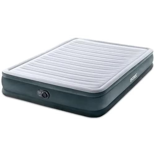 Intex Dura-Beam Deluxe Comfort Plush Air Mattress with Built-in Pump, Queen 203cm x 152cm x 33cm | Supports 272kg thumbnail 1