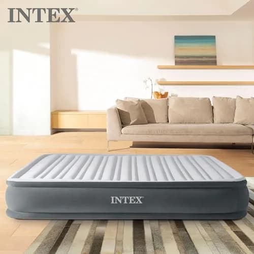 Intex Dura-Beam Deluxe Comfort Plush Air Mattress with Built-in Pump, Queen 203cm x 152cm x 33cm | Supports 272kg thumbnail 8