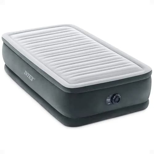Intex Dura-Beam Deluxe 18" Twin Size Air Mattress with Built-in Pump | 45.7cm (18") Elevated Comfort thumbnail 1