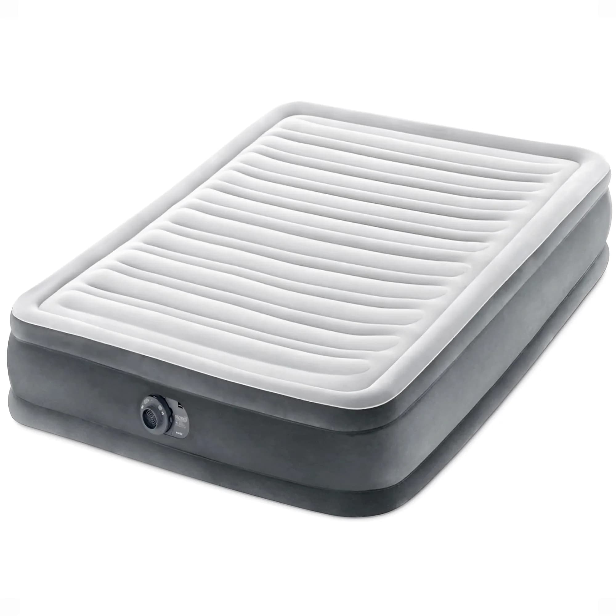 Intex Dura-Beam Deluxe Mid-Rise Air Mattress 13" Full Size | Built-in Pump & Fiber-Tech Construction