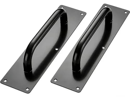 SUYA 12 Inch Push Pull Door Handle,Matte Black (2PCS) | Durable Stainless Steel Handle for Interior & Exterior Doors thumbnail 1