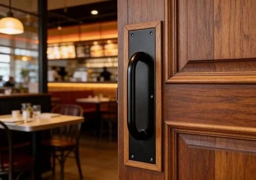 SUYA 12 Inch Push Pull Door Handle,Matte Black (2PCS) | Durable Stainless Steel Handle for Interior & Exterior Doors thumbnail 8
