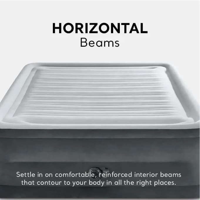 Intex 64417ED Queen Dura-Beam Comfort Plush Air Mattress 22in | High-Rise with Built-in Pump for Travel & Camping thumbnail 15