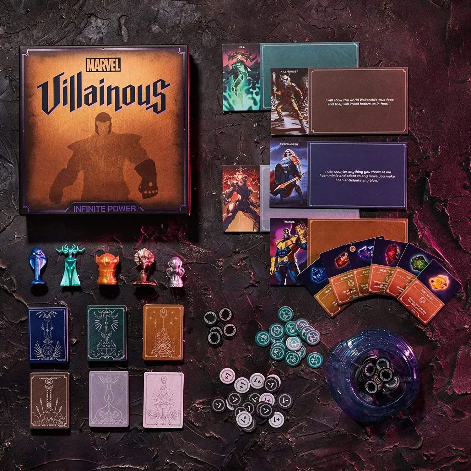 Ravensburger Marvel Villainous: Infinite Power Strategy Board Game 10.5 x 10.5 x 2.5 inches | Engaging Brain Teaser for Ages 12+ | Unique Marvel Characters - view 2