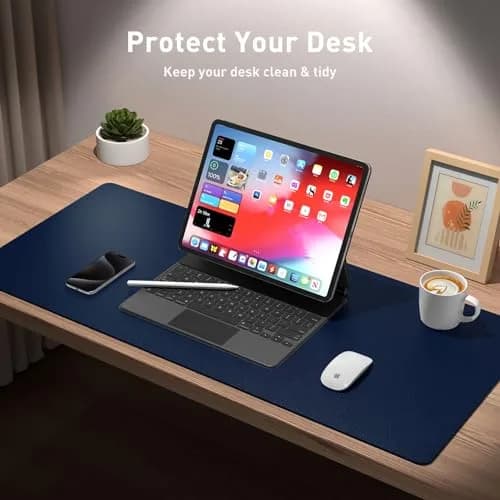 Aothia PU Leather Desk Pad Protector 91cm x 43cm (36" x 17") | Smooth Surface for Writing and Mouse Use thumbnail 3