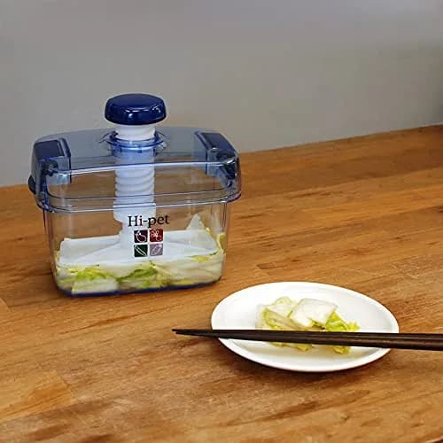 IPPINKA Japanese Pickle Maker 1.6L | BPA-Free, Made in Japan, Clear x Blue thumbnail 2