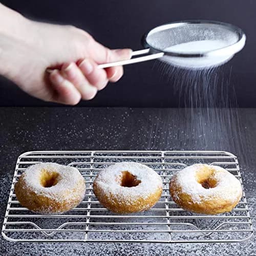 E-far Stainless Steel Cooling Rack Set of 2, 11.6'' x 9'' | Rust-Free & Oven-Safe for Baking & Roasting thumbnail 5