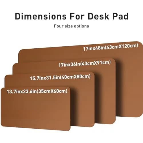 Aothia PU Leather Desk Pad Protector 59cm x 35cm (23.6" x 13.7") | Smooth Surface for Writing and Laptop Use thumbnail 8