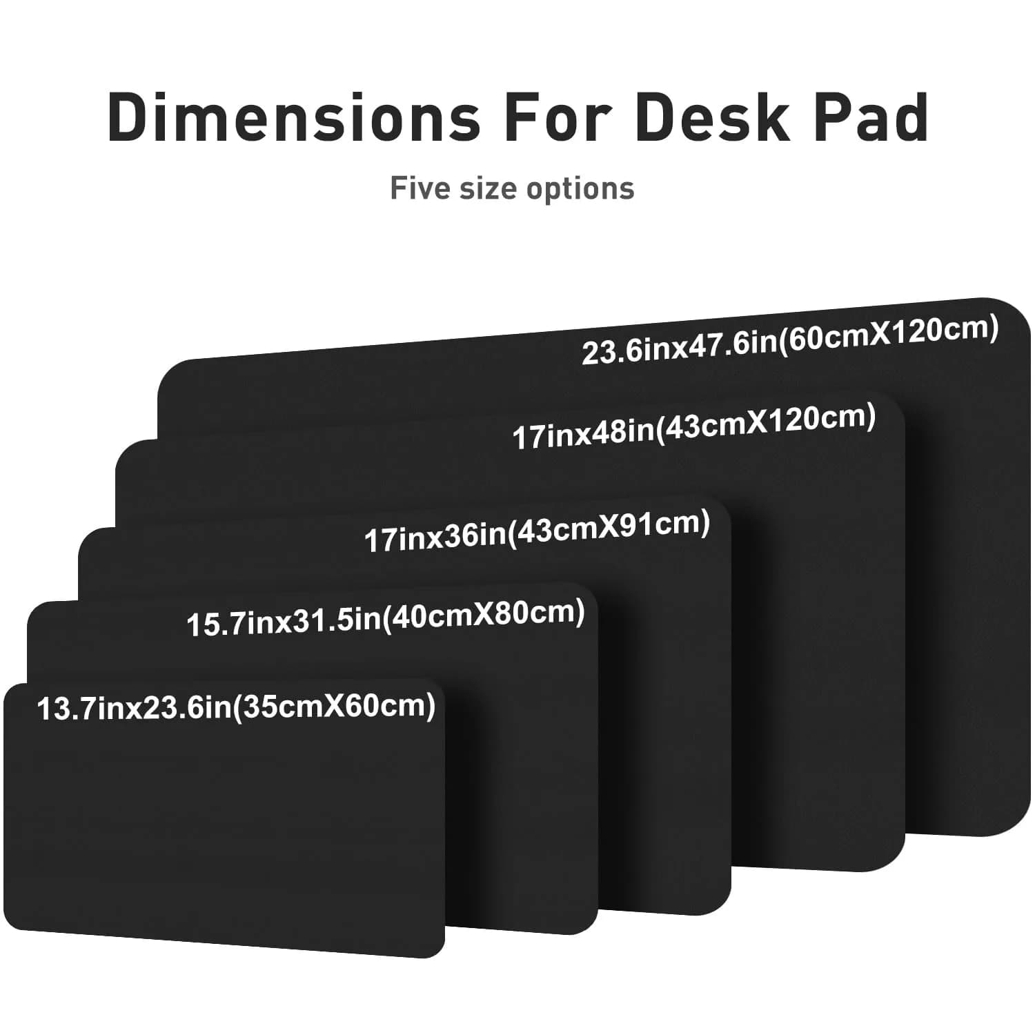 Aothia Black Leather Desk Pad Protector, 36" x 17" | Protects Desk from Scratches, Stains, Spills, Heat - view 7
