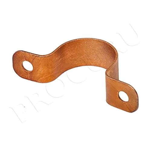 PROCURU 3/4-Inch Copper Pipe Strap, Two-Hole Clamp Mount (19.05 mm / 0.75-Inch), 10-Pack | Flush Mount for Copper Plumbing thumbnail 4