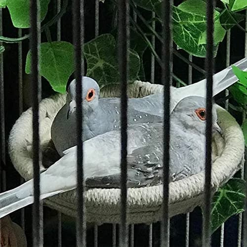 Orgrimmar Handmade Cotton Rope Bird Nest Breeding Nest Hatch House Cage | Comfortable, breathable, supports parrot breeding thumbnail 5