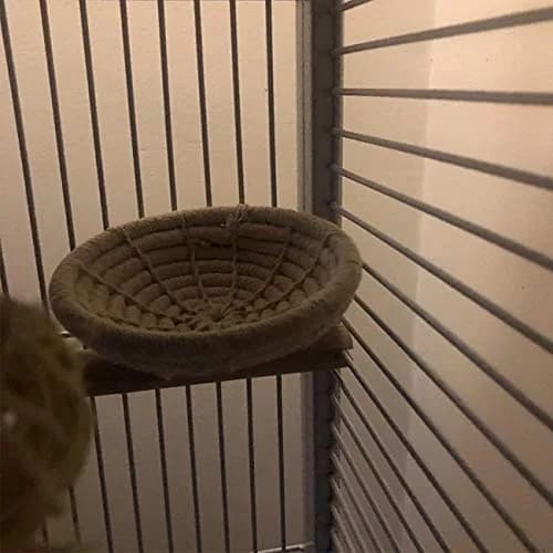 Orgrimmar Handmade Cotton Rope Bird Nest Breeding Nest Hatch House Cage | Comfortable, breathable, supports parrot breeding thumbnail 7