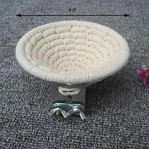 Orgrimmar Handmade Cotton Rope Bird Nest Breeding Nest Hatch House Cage | Comfortable, breathable, supports parrot breeding thumbnail 2