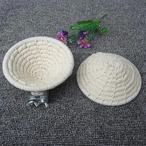 Orgrimmar Handmade Cotton Rope Bird Nest Breeding Nest Hatch House Cage | Comfortable, breathable, supports parrot breeding thumbnail 3
