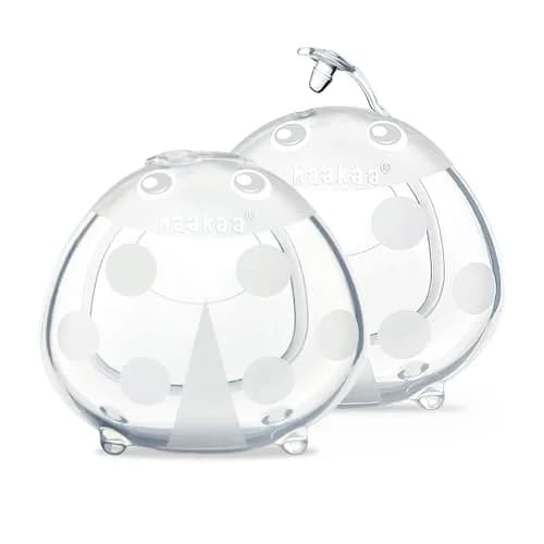 haakaa Ladybug Milk Collector 75ml (2.5 oz) | Passive Leak Catcher & Sore Nipple Protector — 2.5 Ounce