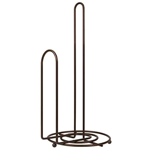 Blue Donuts Countertop Paper Towel Holder - Easy One-Handed Tear, Farmhouse Style, Bronze Finish thumbnail 2