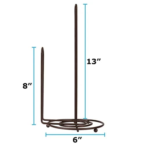 Blue Donuts Countertop Paper Towel Holder - Easy One-Handed Tear, Farmhouse Style, Bronze Finish thumbnail 3