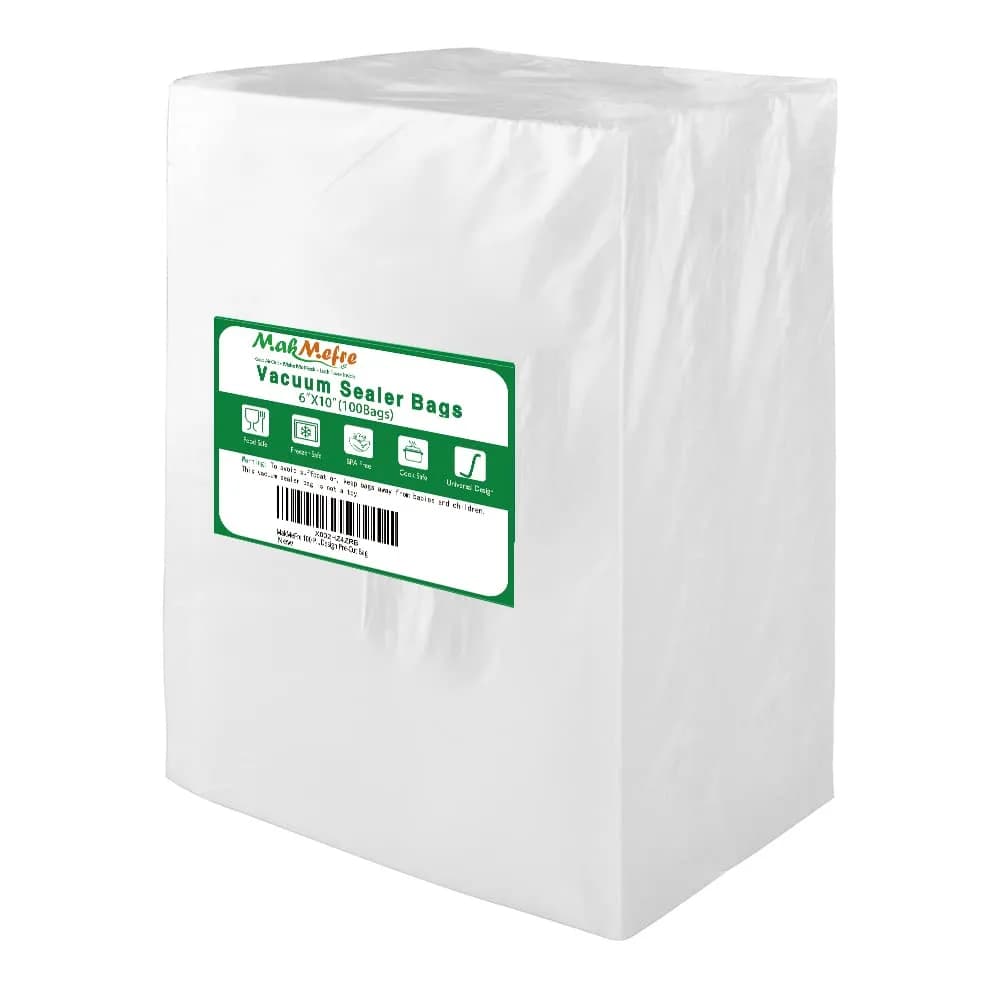 MakMeFre 100 Pint 6x10Inch Vacuum Sealer Bags for Food Storage | BPA Free, Commercial Grade, Long Shelf Life