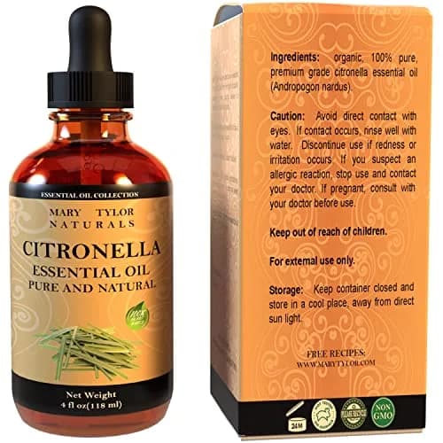 Mary Tylor Naturals Citronella Essential Oil 4 oz | Pure, Natural & Therapeutic Grade for Aromatherapy & DIY thumbnail 3