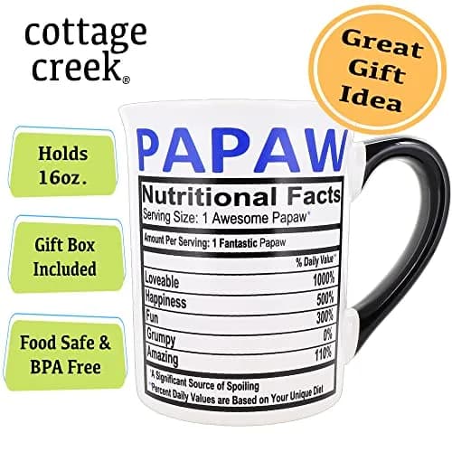 Cottage Creek Papaw Coffee Mug 16oz Ceramic Coffee Cup | Dad & Grandpa Gift with Sentimental Message thumbnail 3