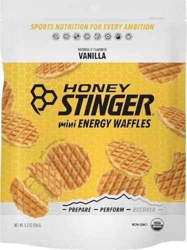 Honey Stinger Organic Mini Vanilla Waffles 5.3 oz (150 g) | USDA Organic Energy Snack thumbnail 1