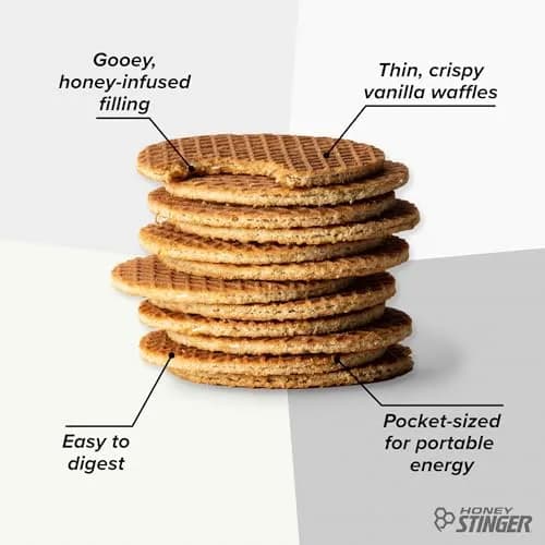 Honey Stinger Organic Mini Vanilla Waffles 5.3 oz (150 g) | USDA Organic Energy Snack thumbnail 3