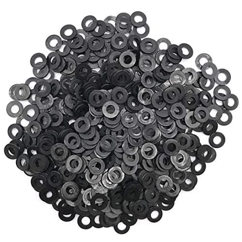 NACX 500Pcs Black Nylon Flat Washers M5 x 10mm x 1mm | Electrical & Electronic Assembly Support thumbnail 4