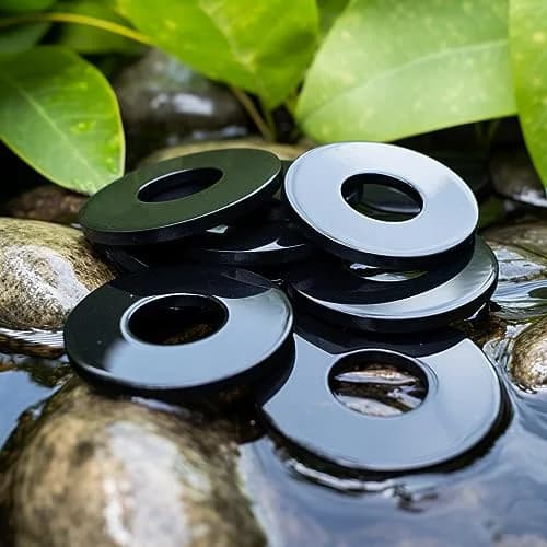 NACX 500Pcs Black Nylon Flat Washers M5 x 10mm x 1mm | Electrical & Electronic Assembly Support thumbnail 7