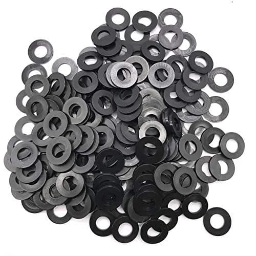 NACX Nylon Flat Washer M8 x 16mm | Black Nylon Spacer for Electrical & Mechanical Use thumbnail 4