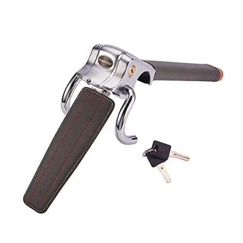 Blueshyhall Vehicle Steering Wheel Lock, Anti Theft Lock with Safety Hammer, Grey | Heavy Duty Security Device thumbnail 4