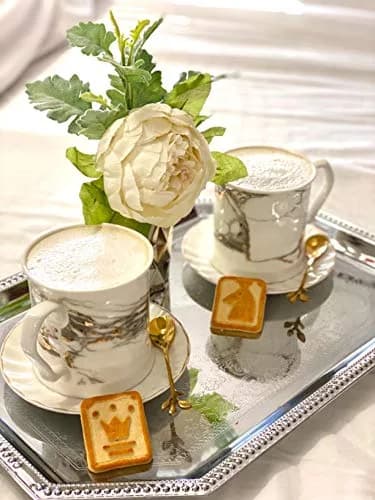CAMDEA Gold Plated Stainless Steel Mini Coffee Espresso Spoons, Set of 8, 12.4cm (4.9 inch) | Polished Steel for Desserts & Stirring thumbnail 3