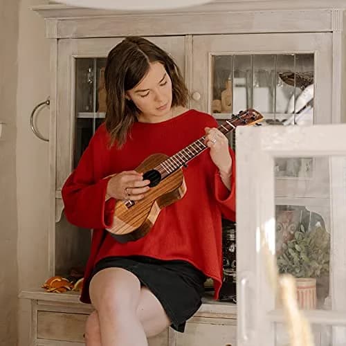 AKLOT All Solid Acacia Ukulele 23 Inch | Warm Tone for Beginners & Adults with Kit & Accessories thumbnail 7